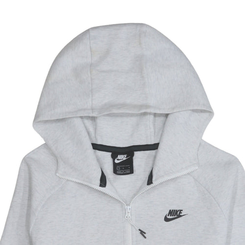 Nike Men's Grey Full Zip Hoodie L Regular Fit Lightweight