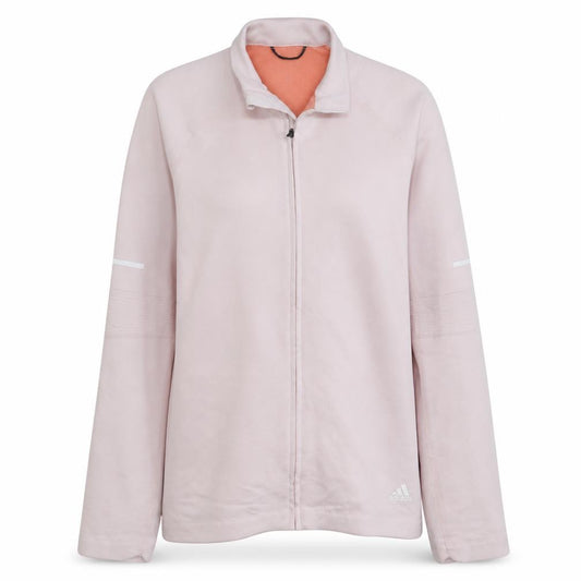 Adidas Womens Pink Medium Running Track Jacket Full Zip Lightweight