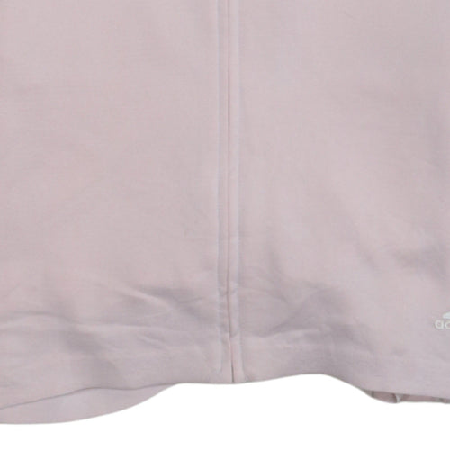 Adidas Womens Pink Medium Running Track Jacket Full Zip Lightweight