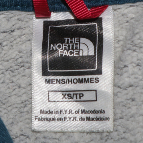 The North Face Mens Grey Pullover Hoodie XS Outdoor Fleece
