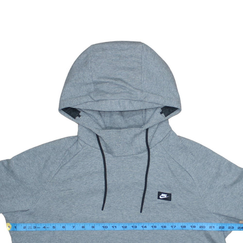 Nike Men’s Grey Pullover Hoodie L Regular Fit Sportswear