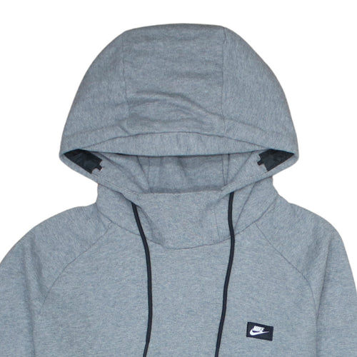 Nike Men’s Grey Pullover Hoodie L Regular Fit Sportswear