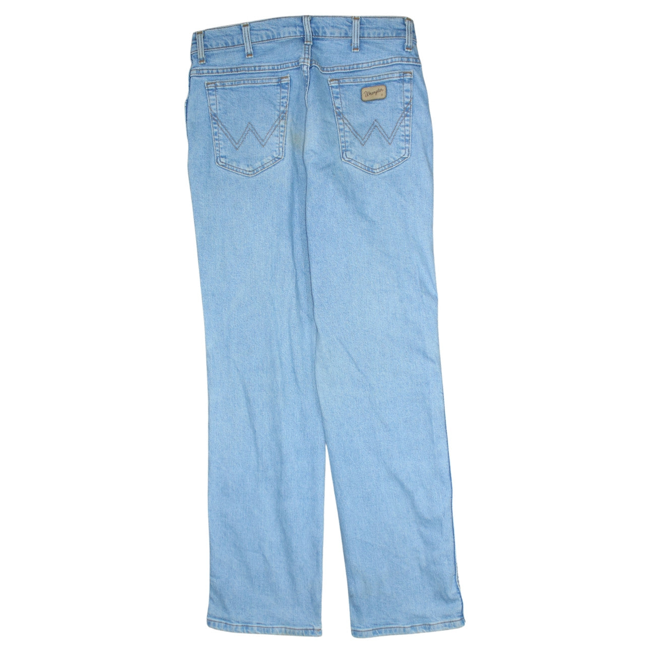 Wrangler Men's Blue Light Wash Straight Leg Denim Jeans 33x32