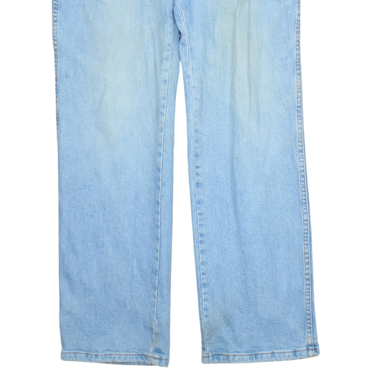 Wrangler Men's Blue Light Wash Straight Leg Denim Jeans 33x32
