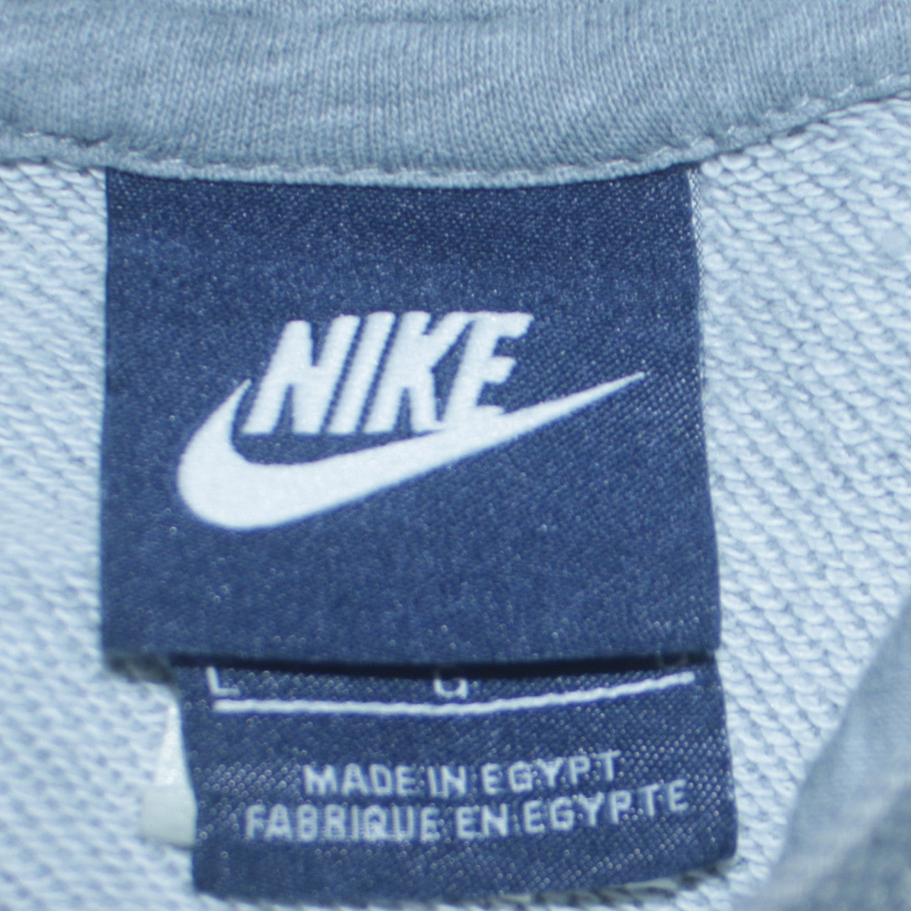 Nike Men's Grey Pullover Hoodie L Embroidered Logo Sportswear
