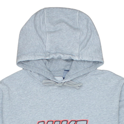 Nike Men's Grey Pullover Hoodie L Embroidered Logo Sportswear