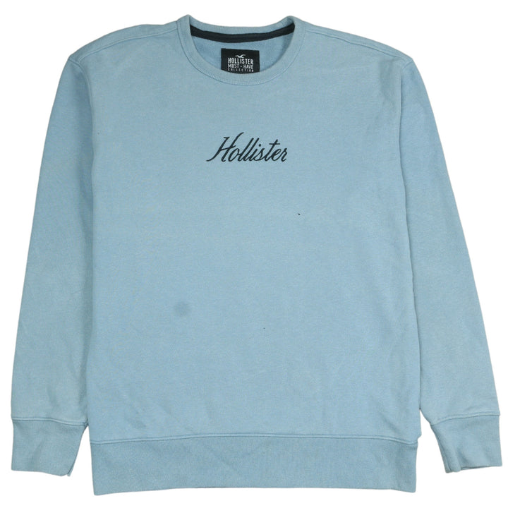 Hollister Men’s Blue Crew Neck Pullover Sweatshirt Size M