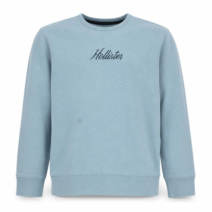 Hollister Men’s Blue Crew Neck Pullover Sweatshirt Size M