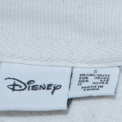 Disney Women White Mickey Mouse Pullover Sweatshirt Size S