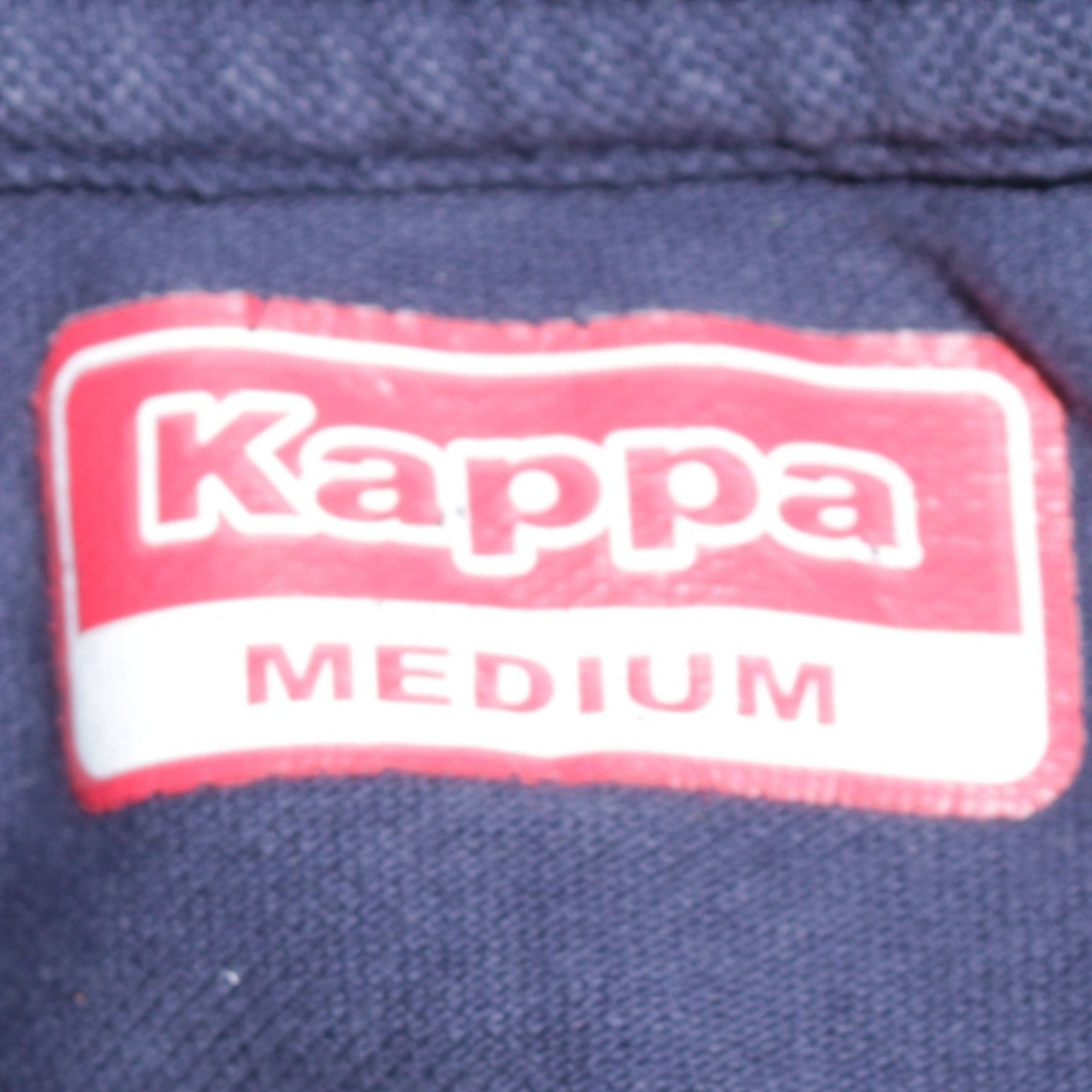 Kappa Men Blue Collared Long Sleeve Henley Sweatshirt Medium