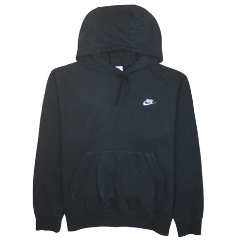 Nike Men's Black Pullover Hoodie Medium Regular Fit Fleece