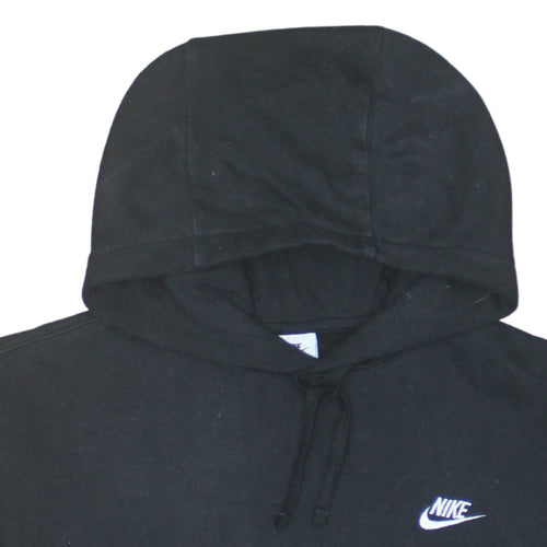 Nike Men's Black Pullover Hoodie Medium Regular Fit Fleece
