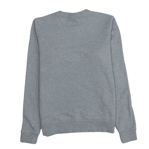 Nike Men's Grey Crew Neck Logo Sweatshirt M Regular Fit