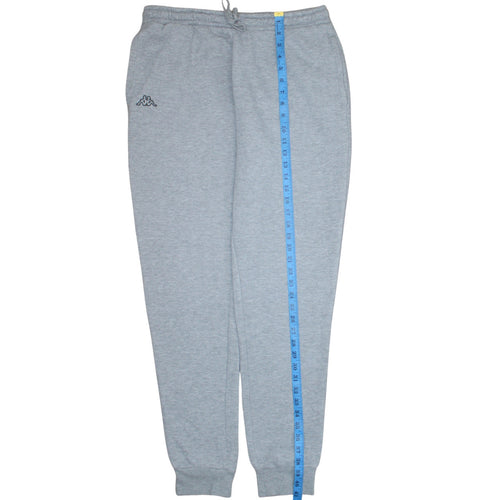 Kappa Men’s Grey XL Sweatpants Tapered Casual Jersey Trousers