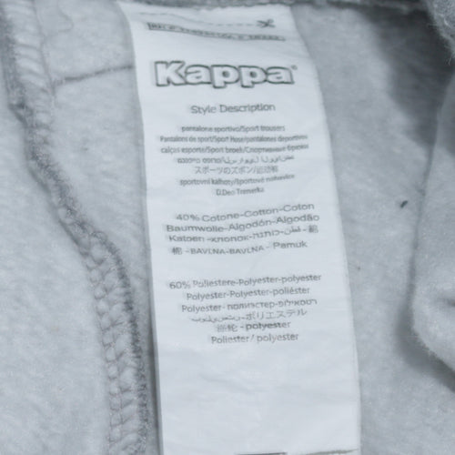 Kappa Men’s Grey XL Sweatpants Tapered Casual Jersey Trousers