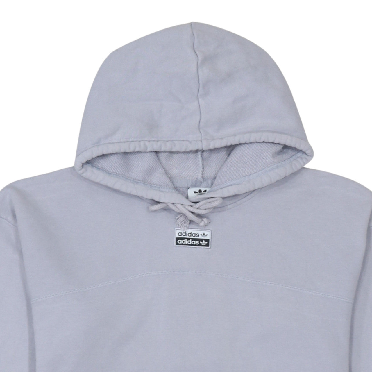 Adidas Womens Grey Cropped Pullover Hoodie Size 12