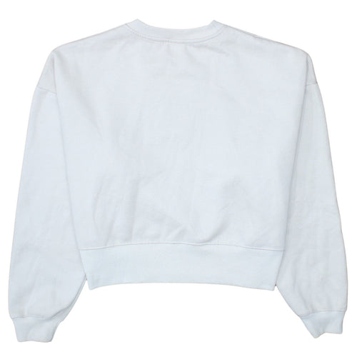 Nike Womens White XL Pullover Sweatshirt Crew Neck Cotton Blend