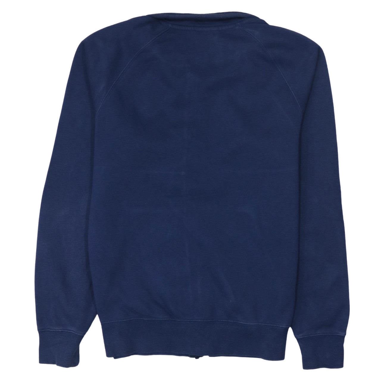 Nike Men's Blue and White Track Jacket Size S Full Zip Cotton Blend
