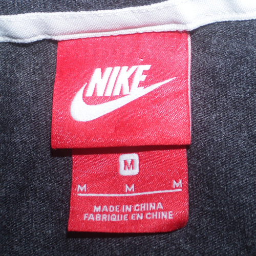 Nike Men's Grey Full Zip Hoodie Medium Regular Fit Sportswear