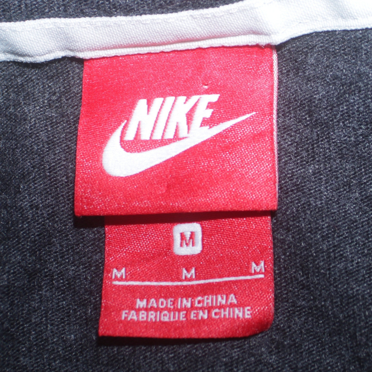 Nike Men's Grey Full Zip Hoodie Medium Regular Fit Sportswear