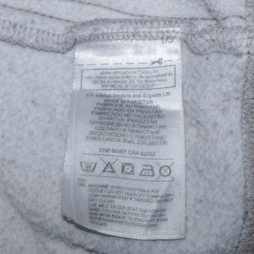 Adidas Men's Grey Full Zip Hoodie M Classic Trefoil Sportswear