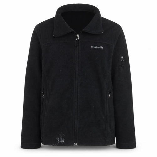 Columbia Men's Black Fleece Full Zip Jacket Size S Outdoor