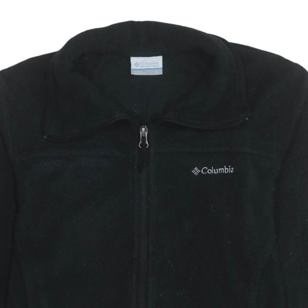 Columbia Men's Black Fleece Full Zip Jacket Size S Outdoor