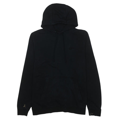 Nike Men's Black Pullover Fleece Hoodie Size L Regular Fit