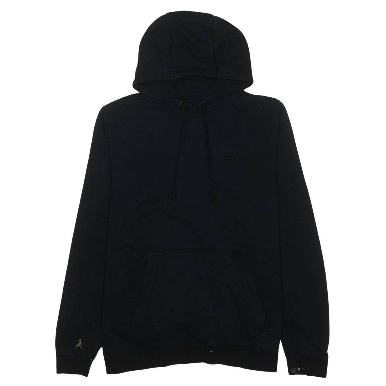 Nike Men's Black Pullover Fleece Hoodie Size L Regular Fit