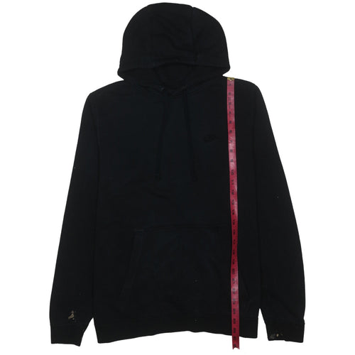 Nike Men's Black Pullover Fleece Hoodie Size L Regular Fit