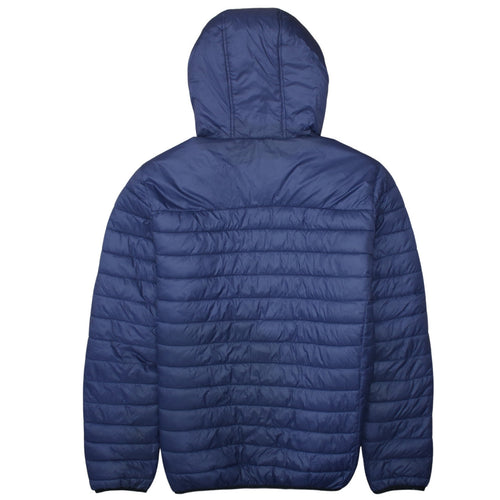 Kappa Men's Blue Hooded Puffer Jacket Size L Casual Sportswear