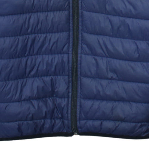 Kappa Men's Blue Hooded Puffer Jacket Size L Casual Sportswear