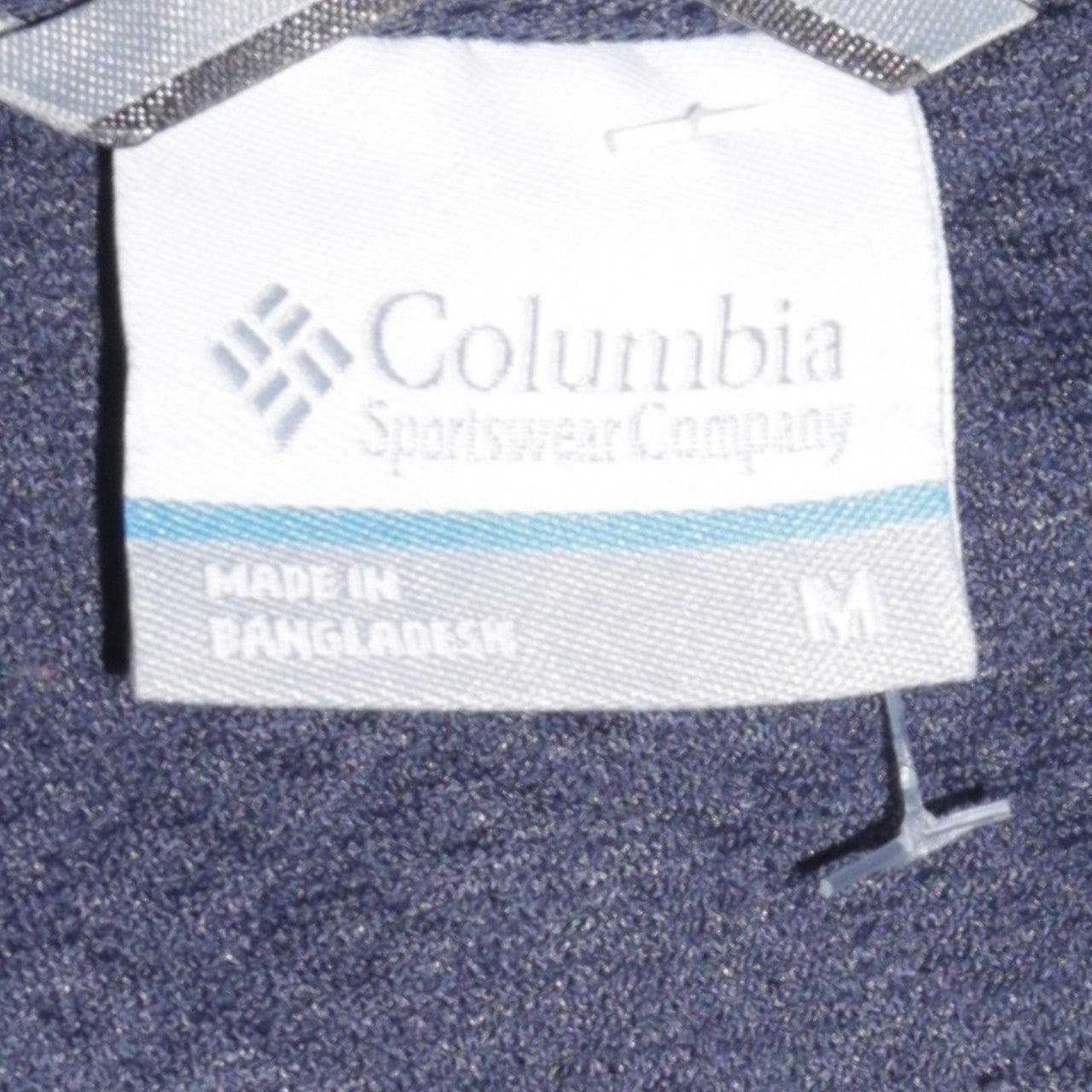 Columbia Womens Navy Full Zip Hooded Sweatshirt Size M Polyester Blend