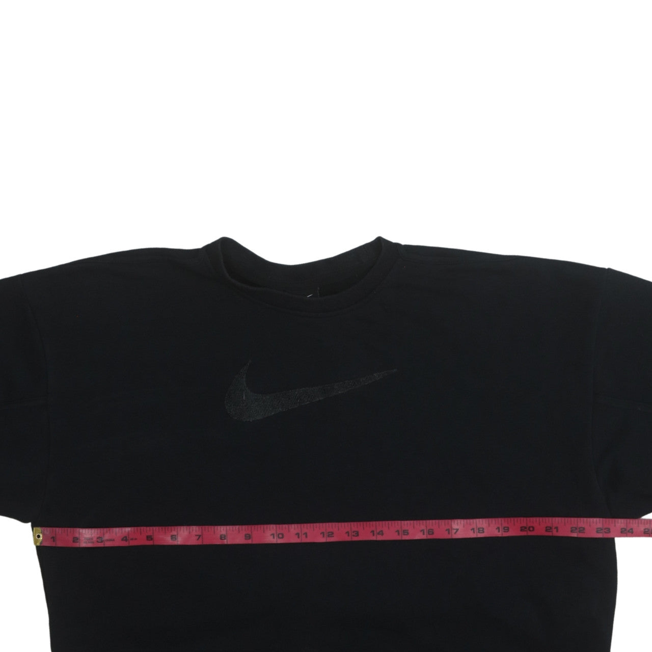 Nike Womens Black Crew Neck Pullover Sweatshirt Size M Cotton Blend Logo