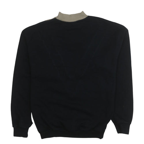 Adidas Women’s Beige Black Colourblock Crew Neck Sweatshirt Size 6