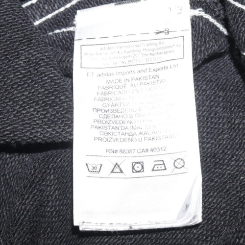 Adidas Women’s Beige Black Colourblock Crew Neck Sweatshirt Size 6