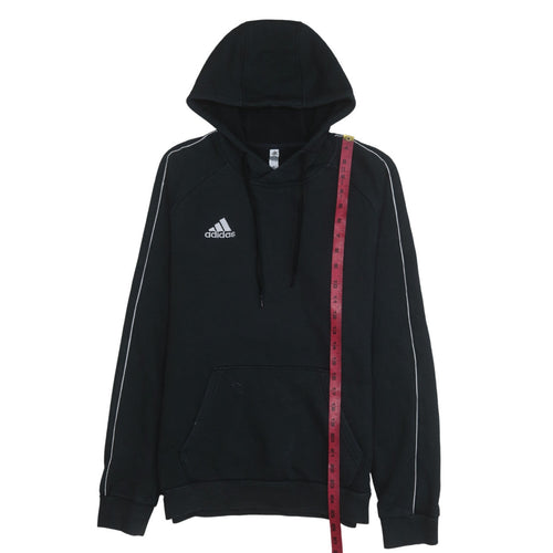 Adidas Men's Black Pullover Hoodie Size S Hooded Fleece Sweatshirt