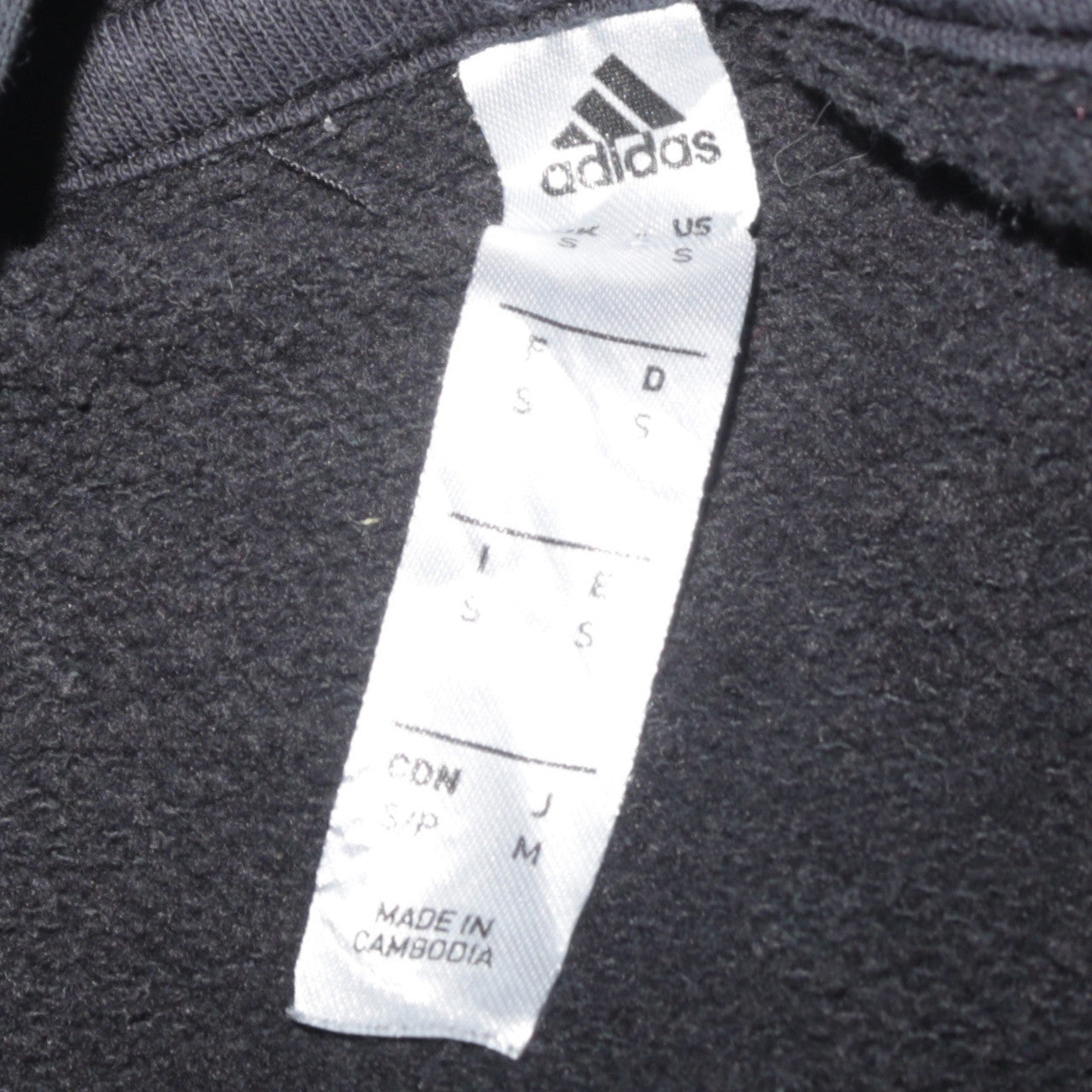 Adidas Men's Black Pullover Hoodie Size S Hooded Fleece Sweatshirt