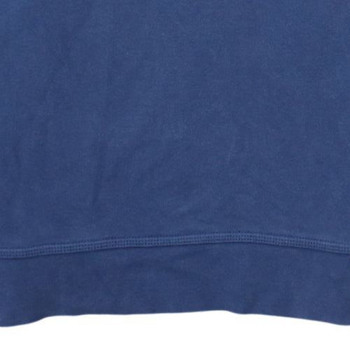 Nike Womens Blue Camo Sleeve Crew Neck Pullover Sweatshirt Size S