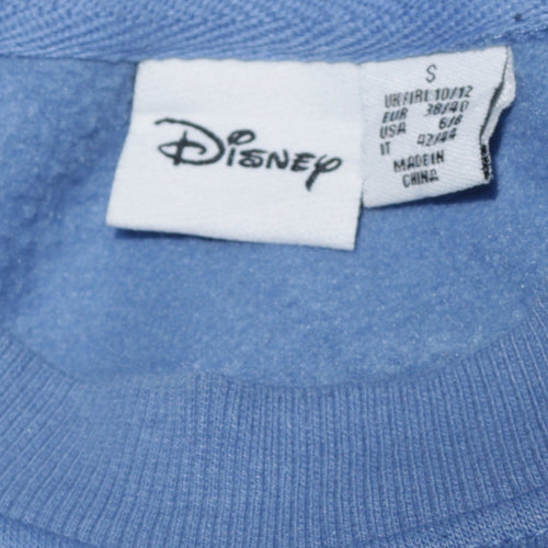 Disney Women Blue Stitch Sweatshirt Size 10/12 Pullover Jumper
