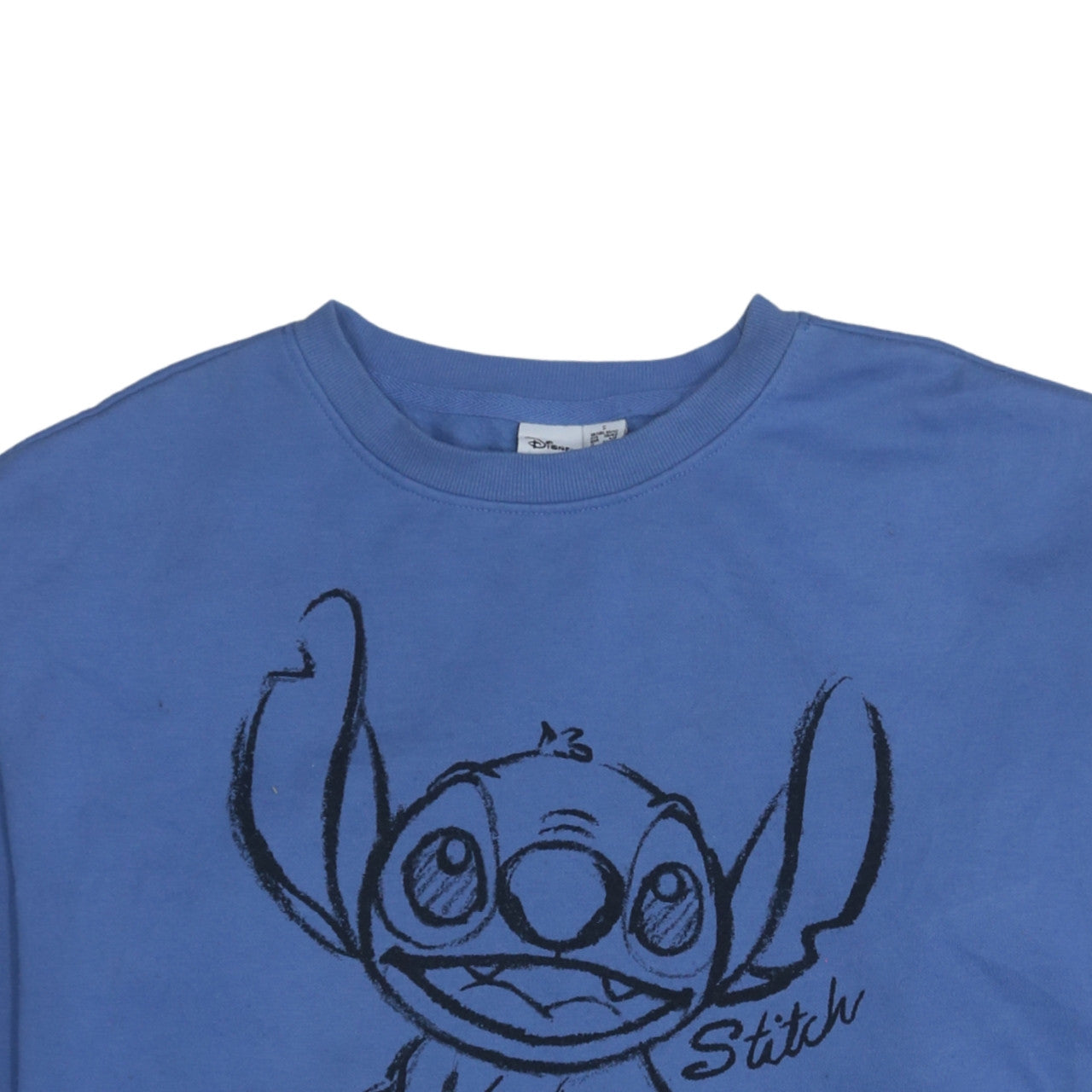 Disney Women Blue Stitch Sweatshirt Size 10/12 Pullover Jumper