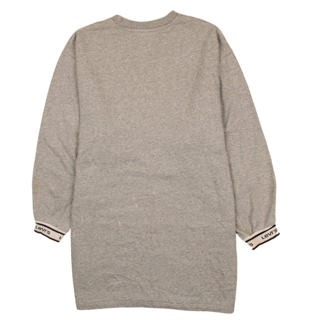 Levi's Women's Grey Long Sleeve T-Shirt Dress L Casual Jersey