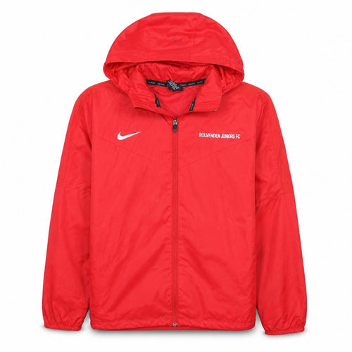 Nike Boys Red Windbreaker Football Jacket 13-15 Years Hooded Full Zip