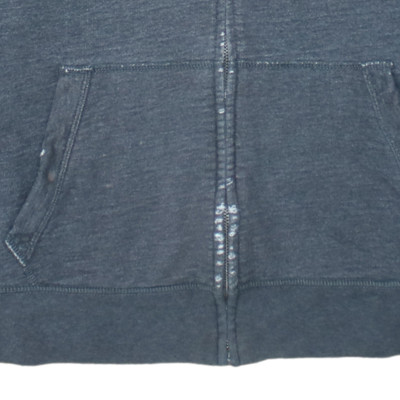 GAP Men's Grey Full Zip Hoodie L Logo College Style Sweatshirt