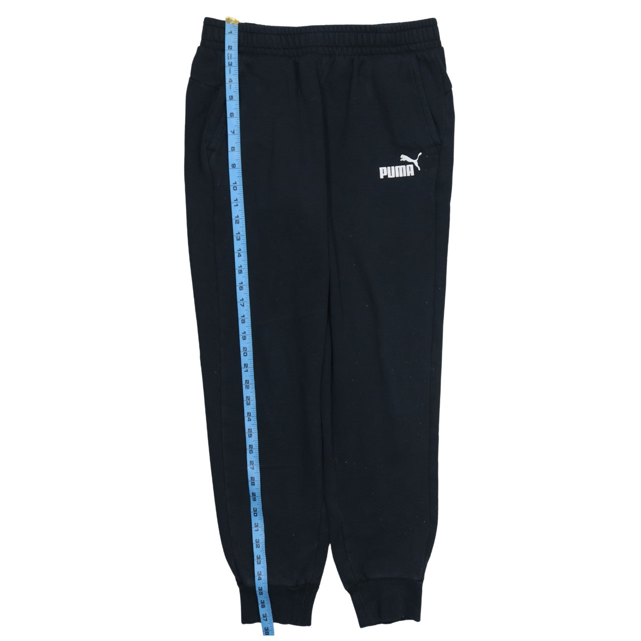 Puma Men's Black Jogger Sweatpants M Regular Fit with Logo