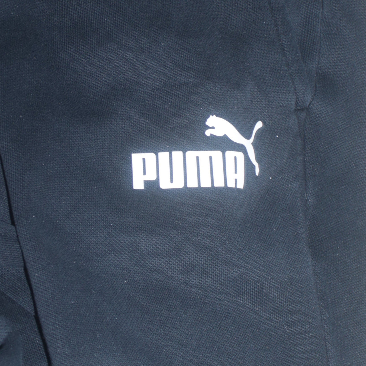 Puma Men's Black Jogger Sweatpants M Regular Fit with Logo
