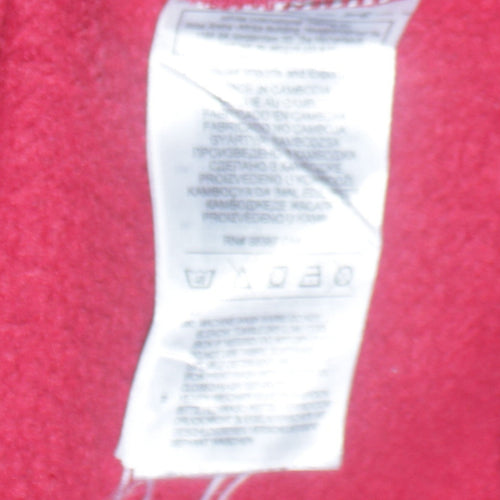 Adidas Womens Red & Navy Full Zip Hoodie Size Small
