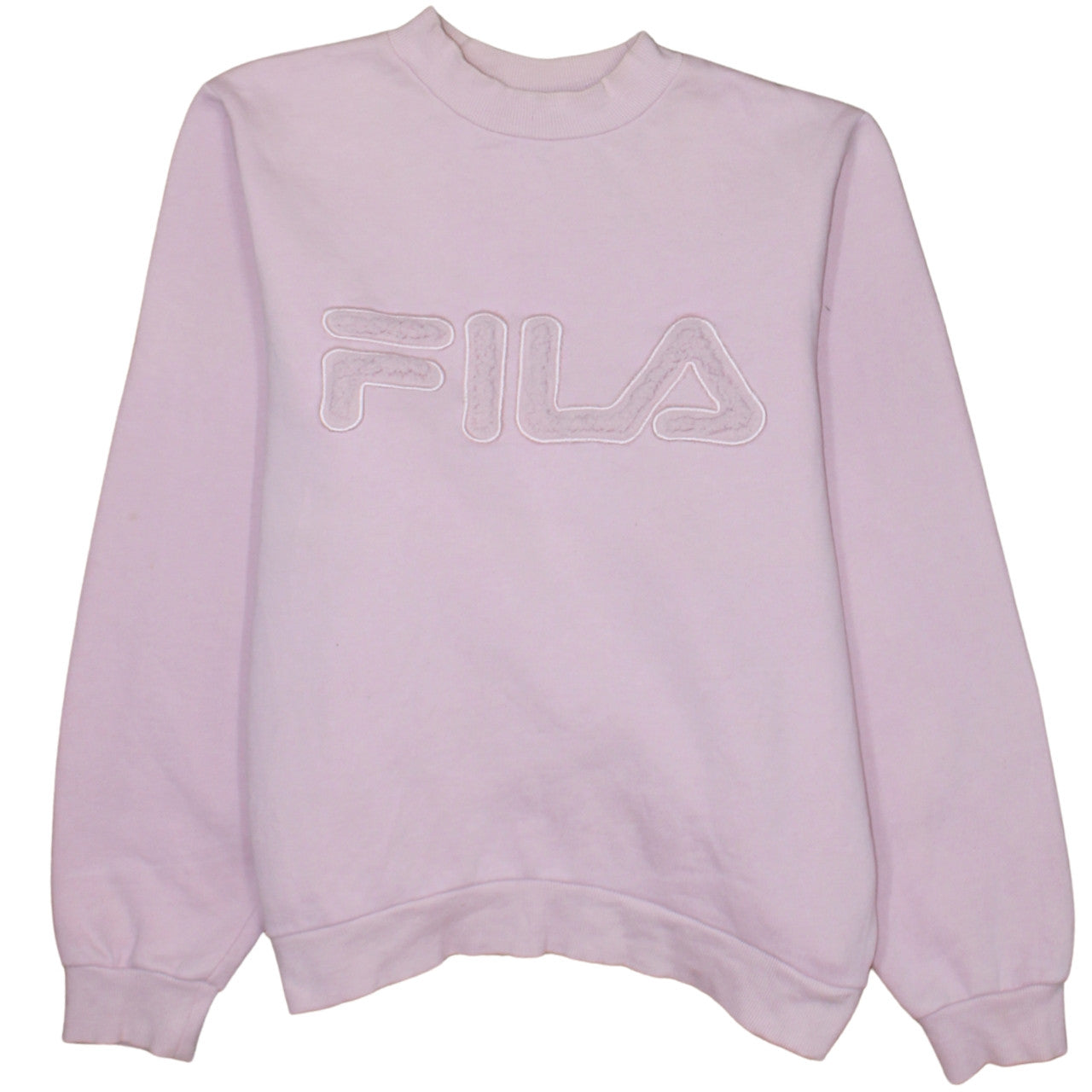 FILA Womens Pink Crew Neck Pullover Sweatshirt XL Cotton Blend