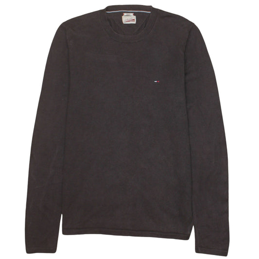 Tommy Hilfiger Men’s Brown Cotton Crew Neck Jumper Size S
