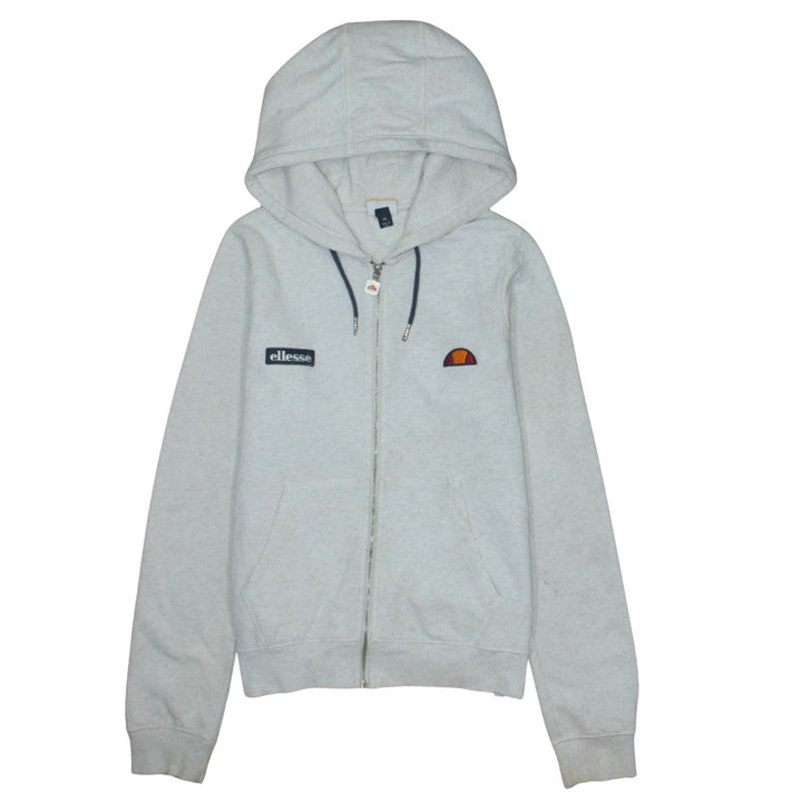 Ellesse Women's Grey Full Zip Hoodie Size 14 Cotton Blend